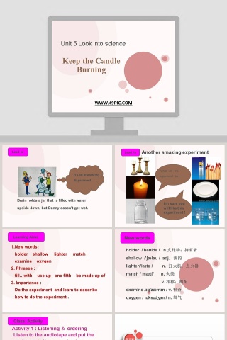 使用Keep the Candle Burning主题的PPT模板