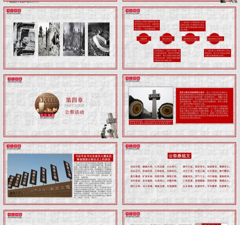 勿忘国耻振兴中华党课PPT模板第5张