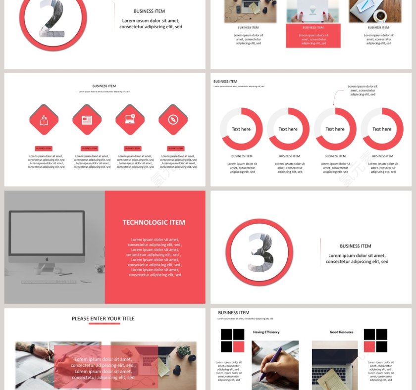 欧美极简PPT杂志风创业书PPT模板第3张