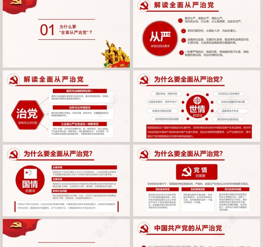 全面从严治党党风廉政建设和反腐败斗争党课党课PPT第2张