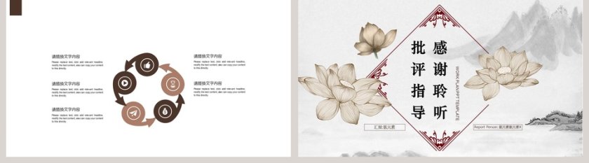 中国风工作计划模版PPT第5张