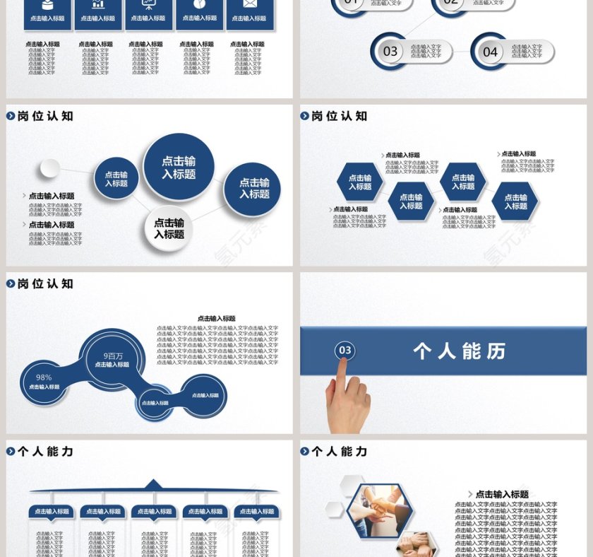2019经理主管岗位竞聘PPT模板第3张