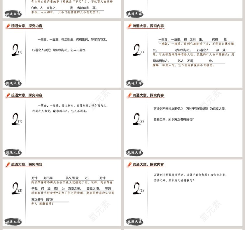 鱼我所欲也语文教学PPT课件第4张