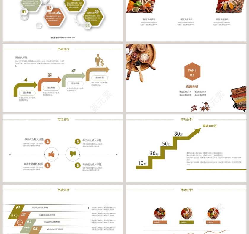 2019绿色食品健康PPT模板第3张