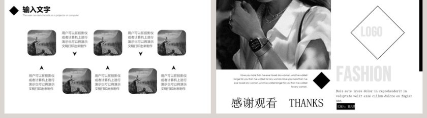 简约时尚服装行业工作汇报PPT模板第5张