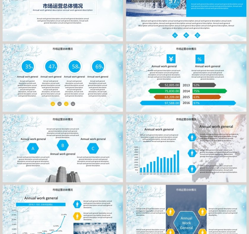 年度总结及新年计划PPT模板第3张