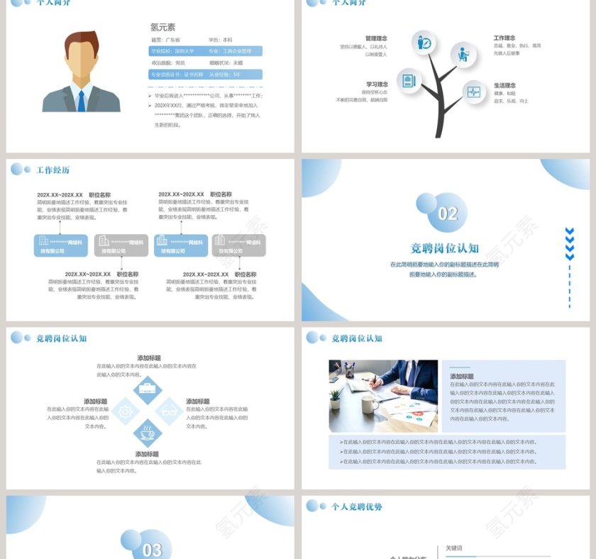 岗位竞聘述职报告PPT模板第2张