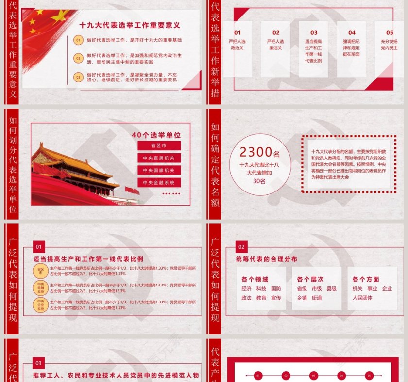 深入学习习近平总书记讲话精神做合格党员PPT模板第2张