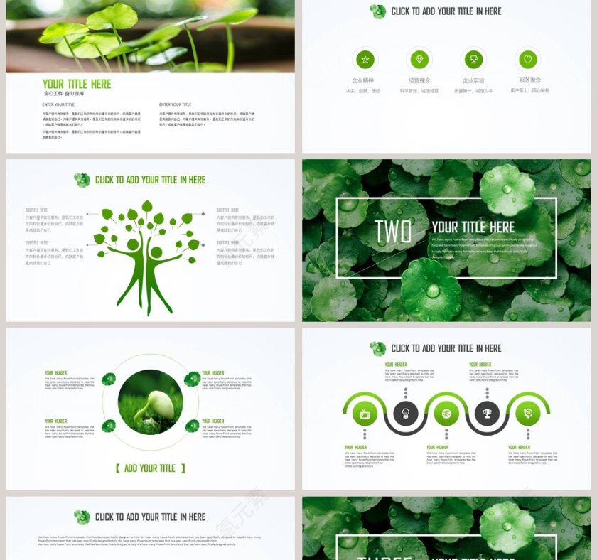 自然清新教育教学PPT第2张