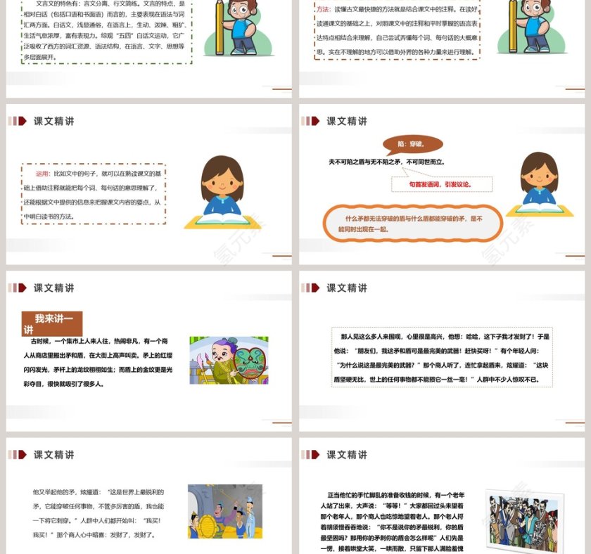 部编版五年级语文下册自相矛盾语文课件PPT第3张