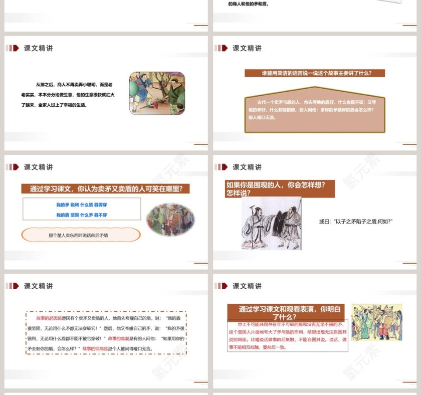 部编版五年级语文下册自相矛盾语文课件PPT第4张