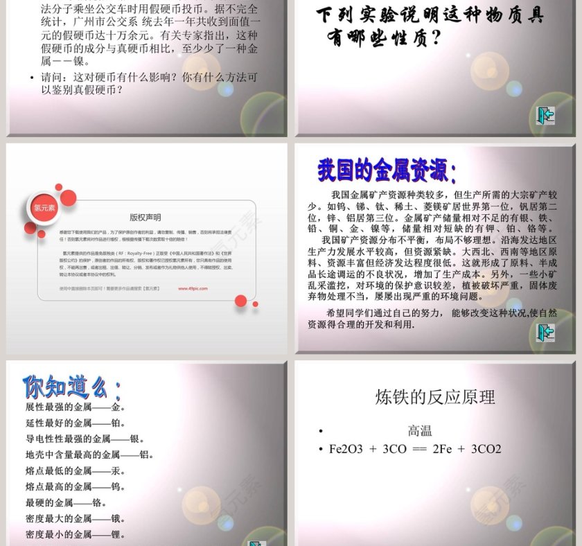 专题八 金属和金属材料教学ppt课件第5张