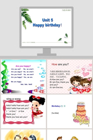 Unit 5-Happy birthday教学ppt课件