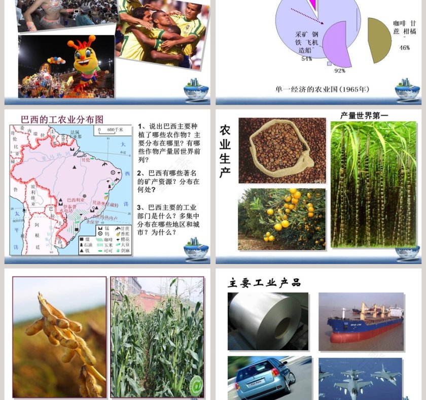 南美巨人-巴西教学ppt课件第3张