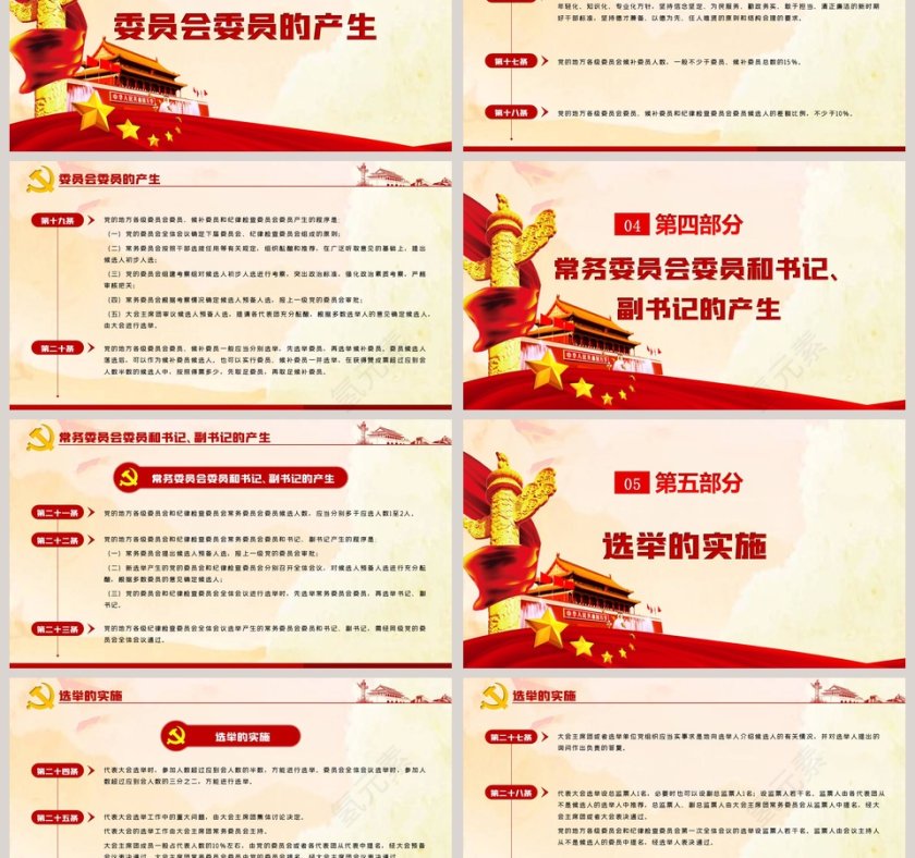 中国共产党地方组织选举工作条例专题党课PPT模板第3张