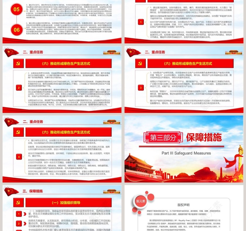 国家生态文明试验区海南实施方案PPT模板第6张