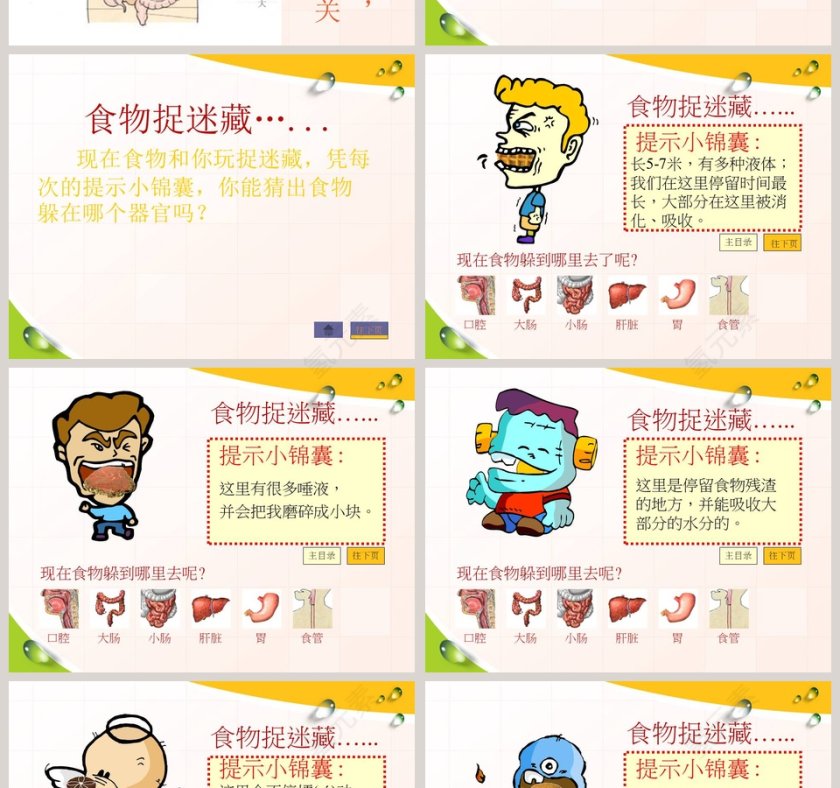 食物在人体内的旅行 - 医学护理行业PPT模板第4张
