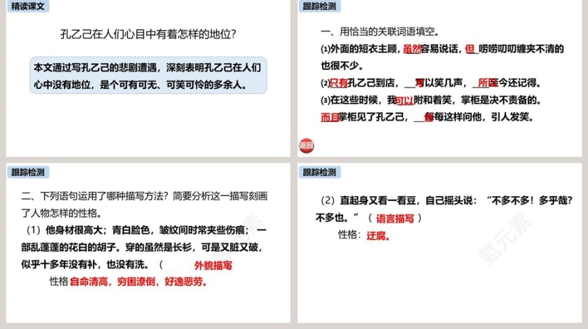 部编版九年级语文下册孔乙己PPT课件第5张