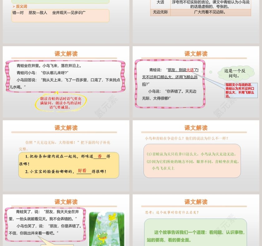 坐井观天语文PPT课件第3张