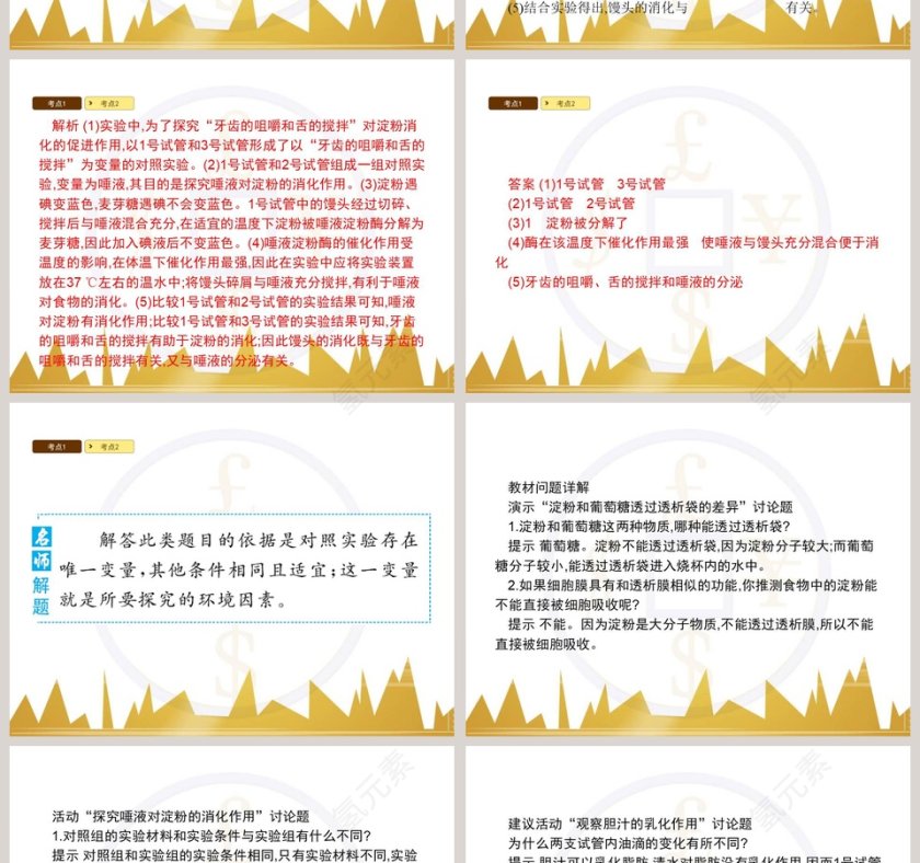 食物的消化和营养物质的吸收教学ppt课件第4张