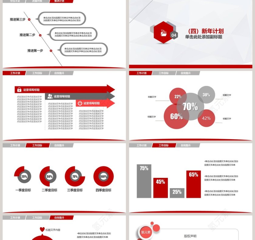 年度总结汇报及新年计划PPT第5张