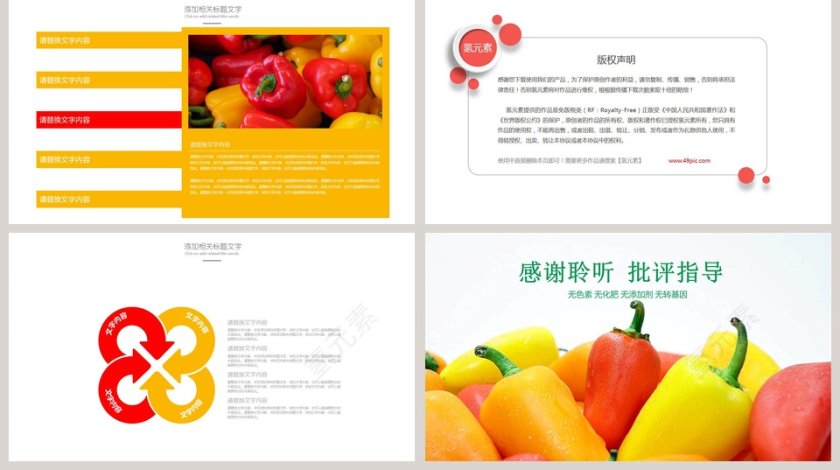 绿色有机蔬菜农产品宣传PPT第5张