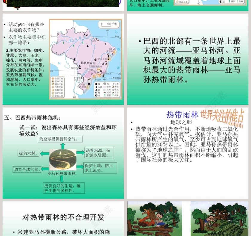 第二节 巴西-第九章  西半球的国家教学ppt课件第6张