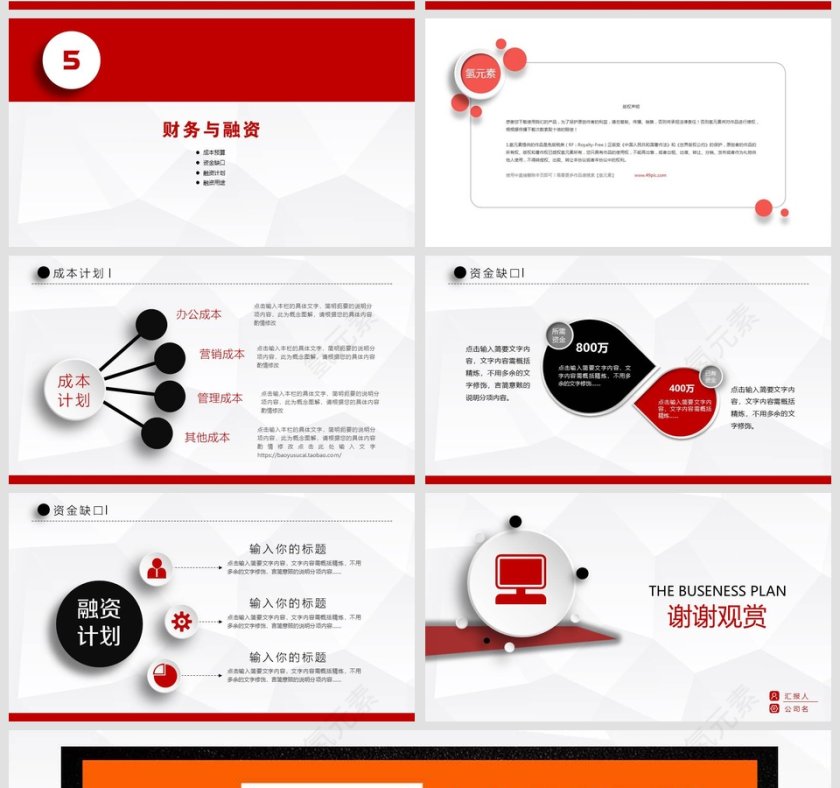 完整框架商业融资计划书第5张