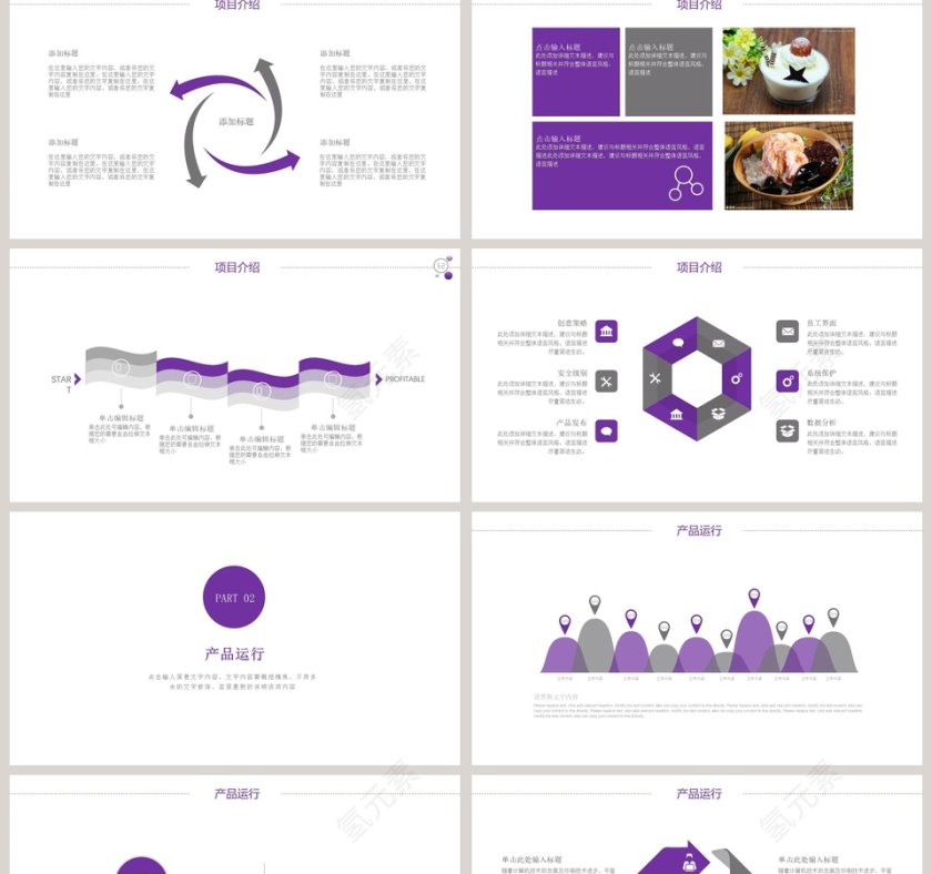 甜品糕点行业PPT模板第2张