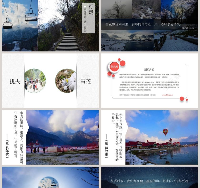 西岭雪山之行旅行日记PPT第2张