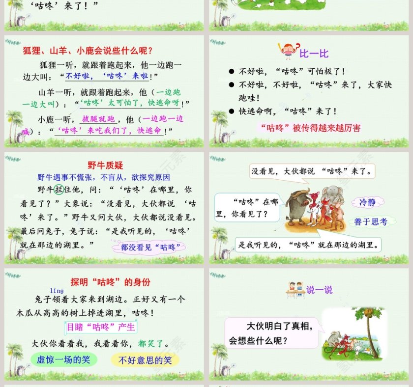 一年级语文下册咕咚PPT课件第4张