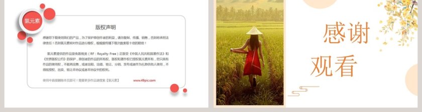 寻觅秋天PPT背景模板第2张