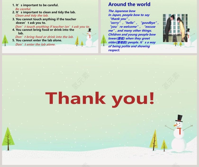 绿色小清新英语教学课件ppt第5张