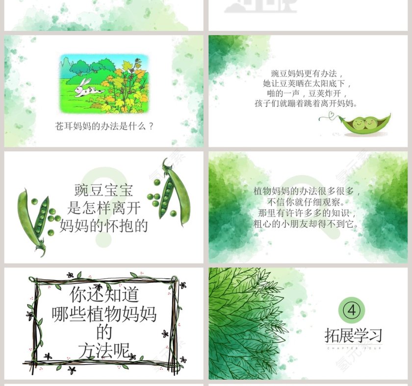 植物妈妈有办法ppt第4张