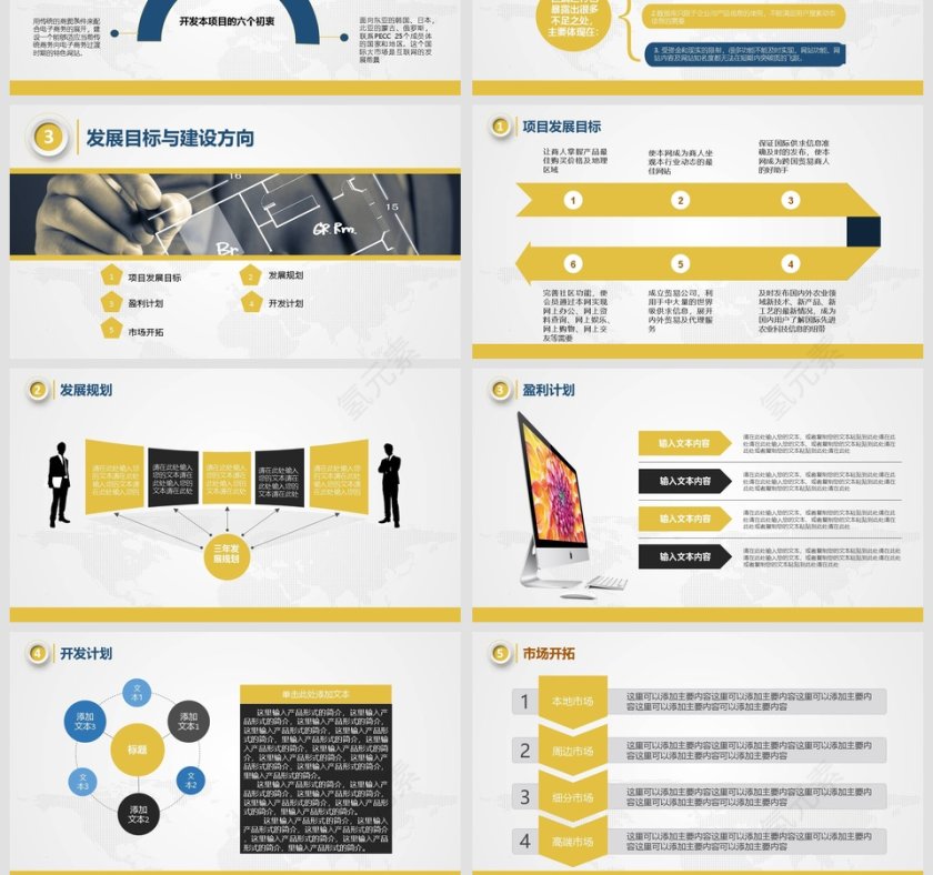 框架完整创业计划书ppt模板商业计划书PPT第4张