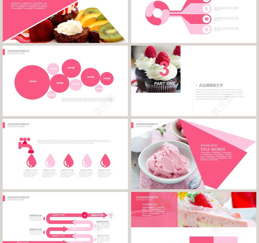 甜品咖啡美食PPT第3张