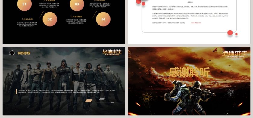 绝地求生游戏绝地求生吃鸡PPT第6张