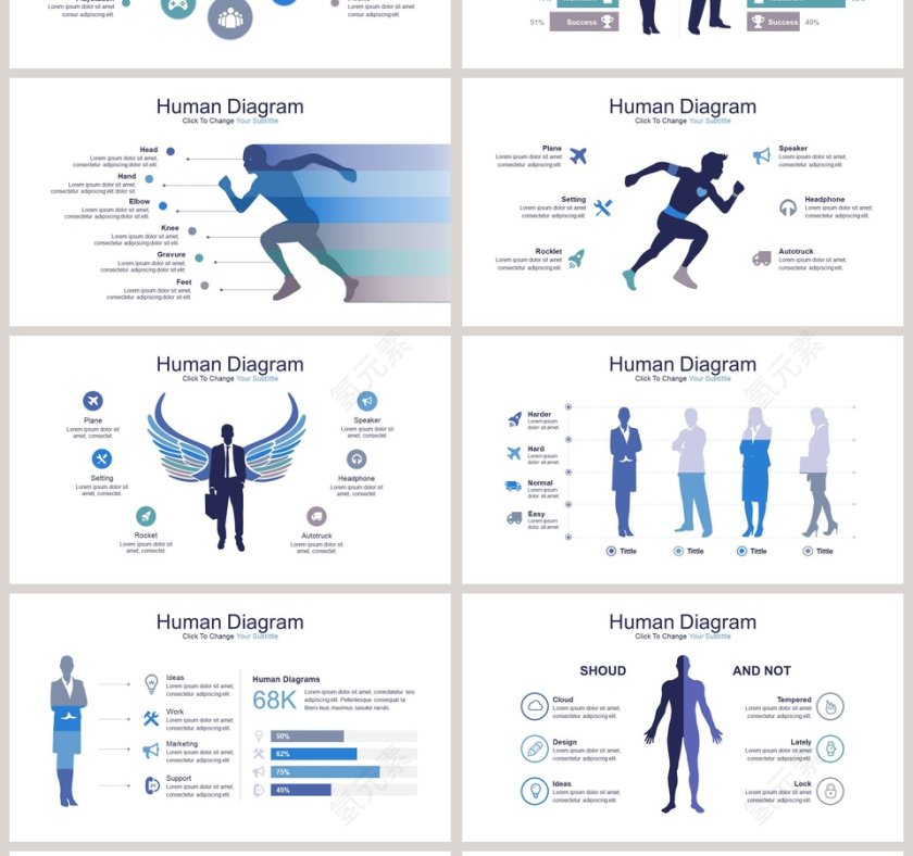 多彩综合可视化图表集PPT模板第4张