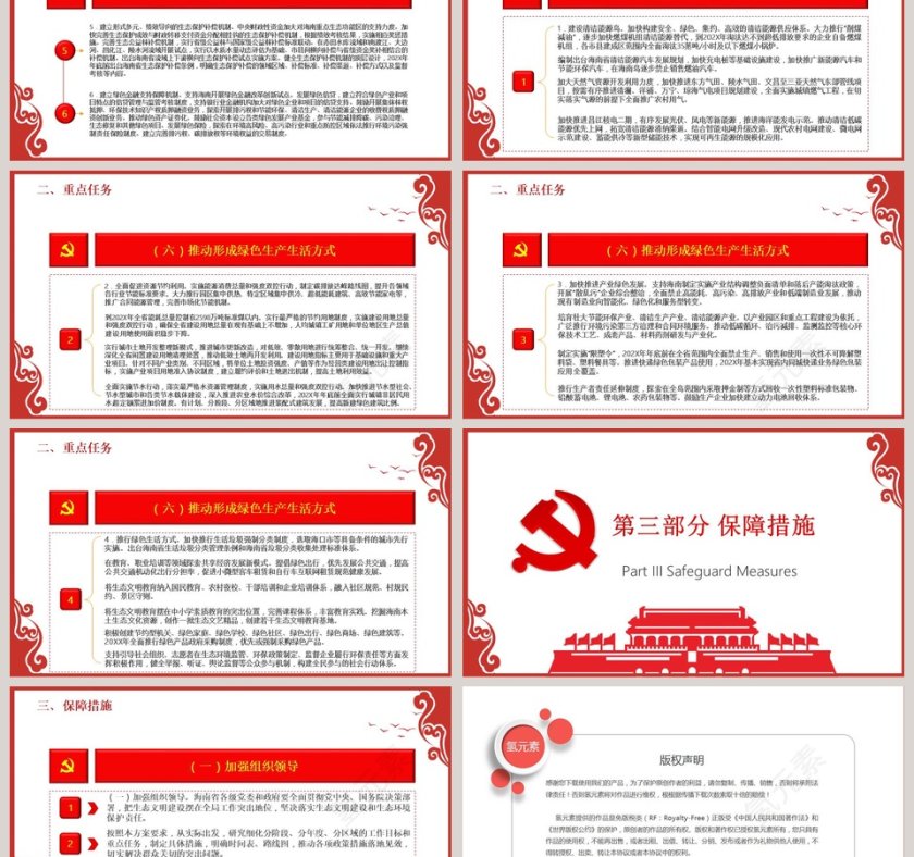 国家生态文明试验区（海南）实施方案解读PPT模板第6张