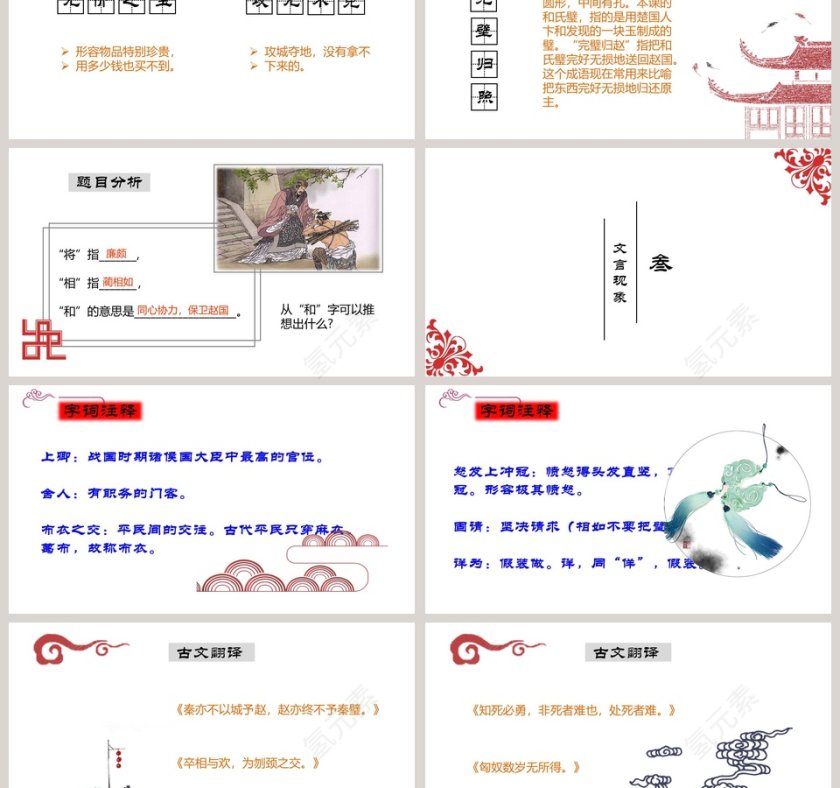 五年级语文课件PPT将相和第3张