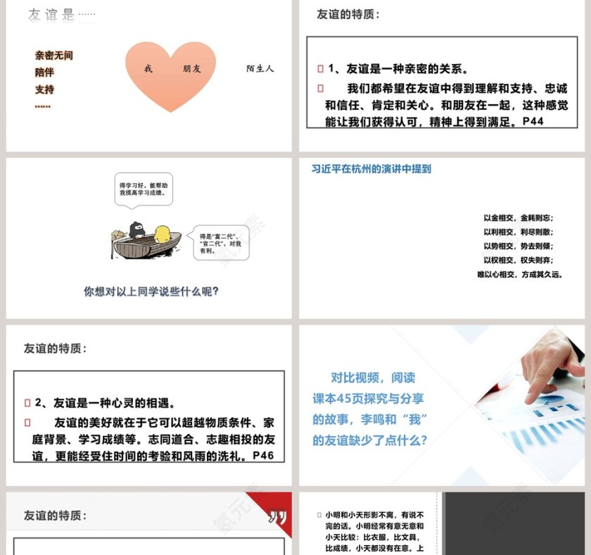 第四课 友谊与成长同行-深深浅浅话友谊教学ppt课件第2张