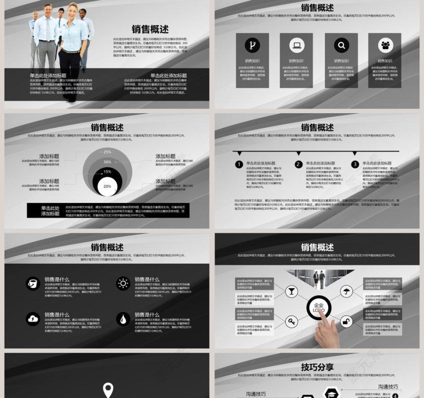 销售技巧培训总结PPT模板第2张