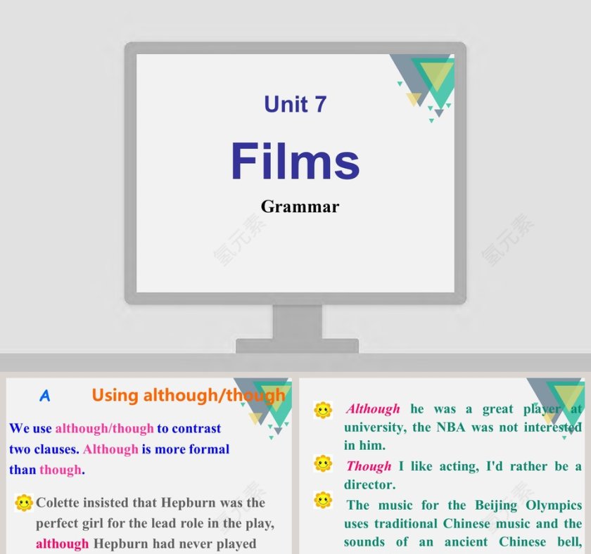 Unit 7Films产品发布PPT模板第1张