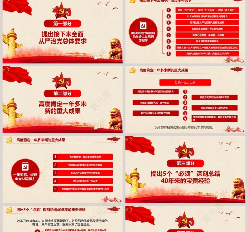 十九届中央纪委三次全会解读PPT第2张