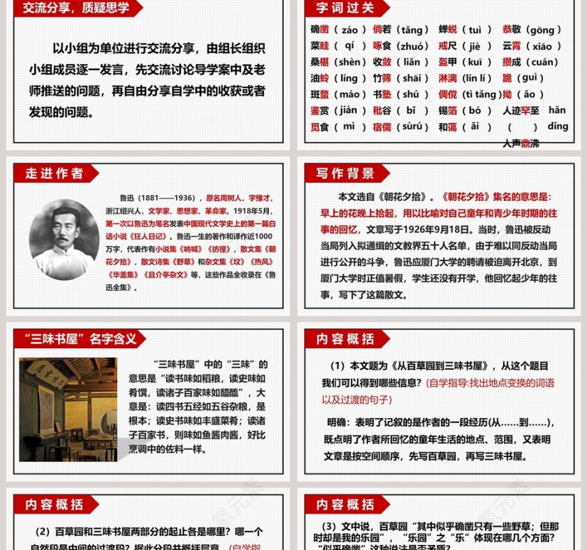 课文解析从百草园到三味书屋语文课件PPT第2张