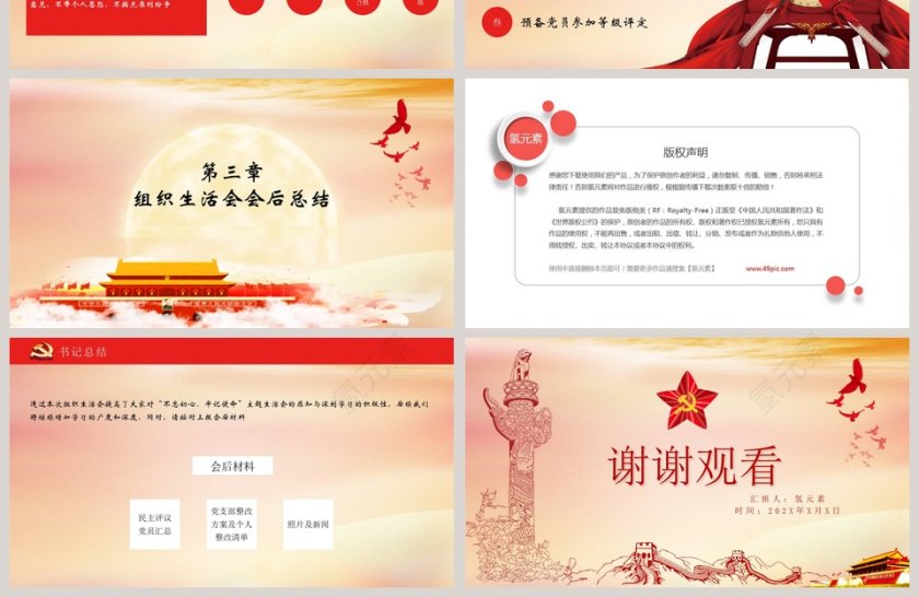 组织生活会专题党课PPT第4张