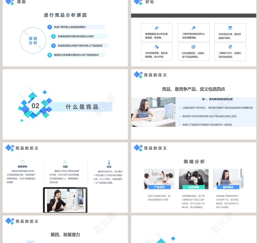 竞争产品分析总结PPT模板第2张