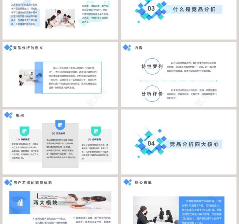 竞争产品分析总结PPT模板第3张