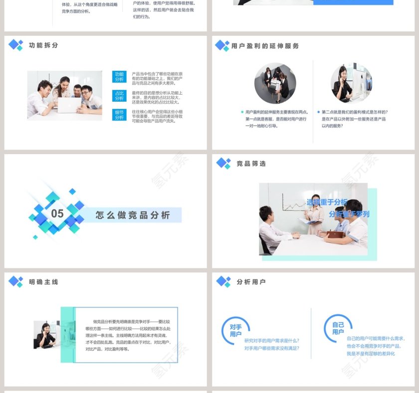 竞争产品分析总结PPT模板第4张