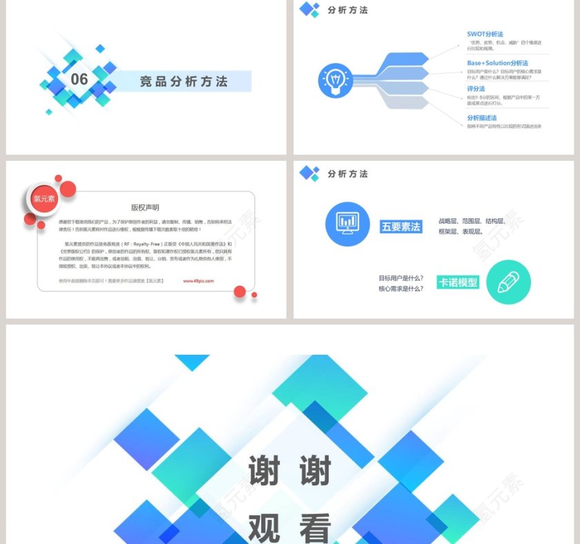 竞争产品分析总结PPT模板第5张